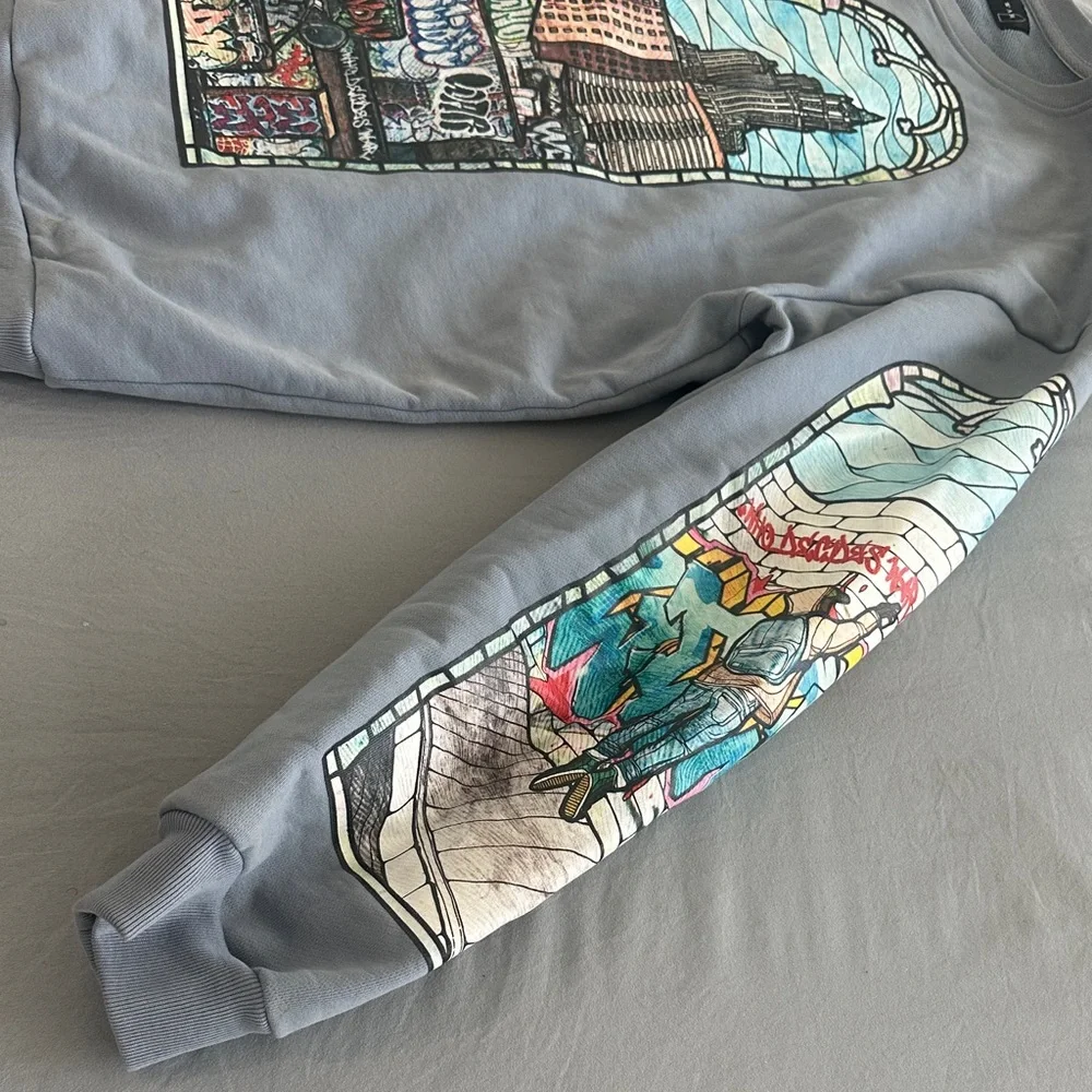 Who Decides War Politics As Usual Crewneck Sweater sz Medium - Picture 5 of 7